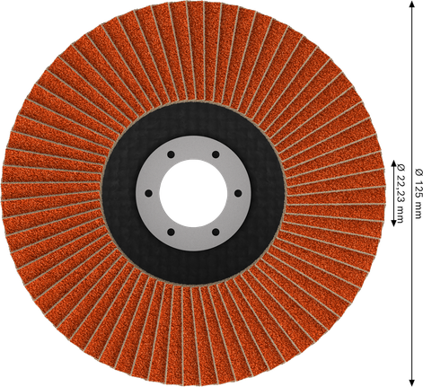 Lamelový kotouč Bosch EXPERT X782, úhlový, 125 mm, G60.